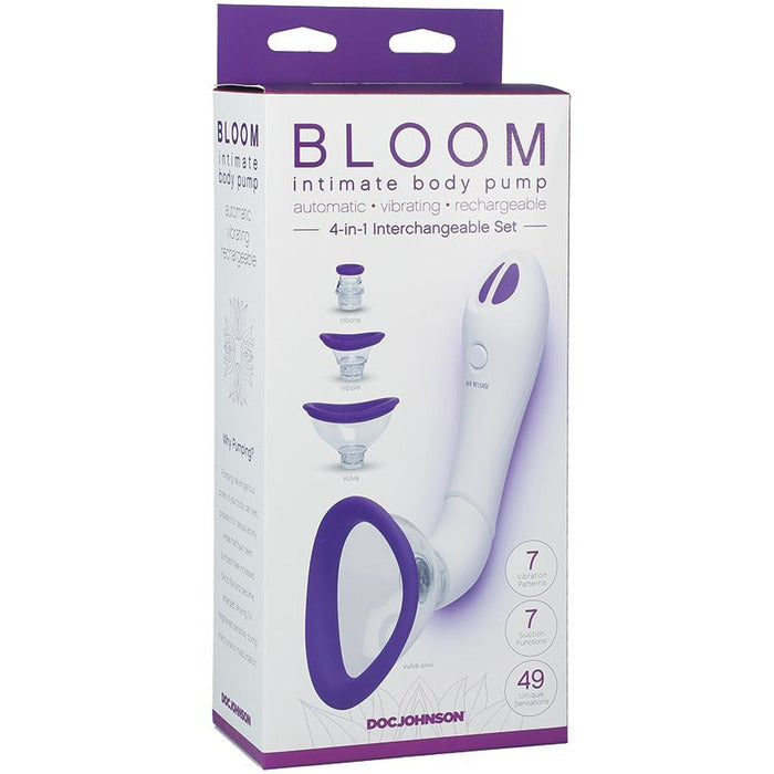 Bloom Rechargeable Intimate Body Pump Pussy Pump Doc Johnson