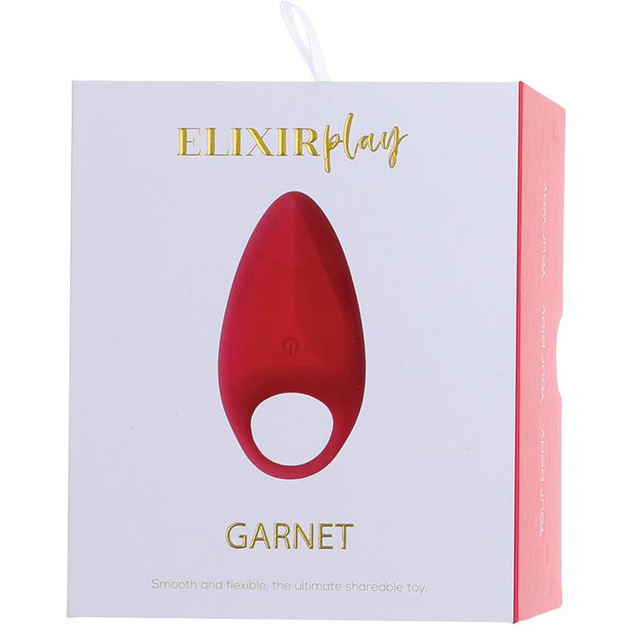 Garnet Vibrating Cock Ring Cock Ring Elixir Play