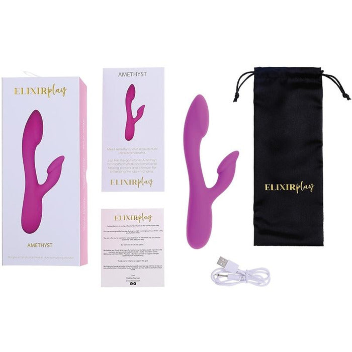 Amethyst Dual Stimulator Vibrator Vibrator Elixir Play