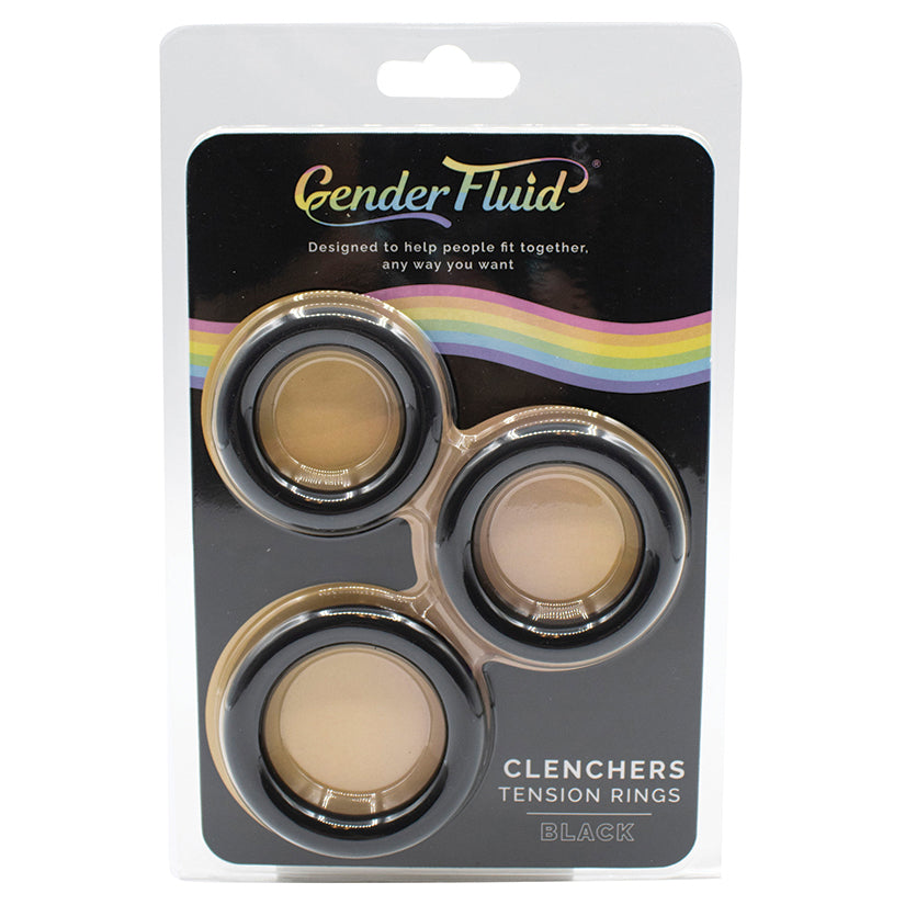 Gender Fluid Clenchers Tension Ring Set Cock Ring Voodoo Toys