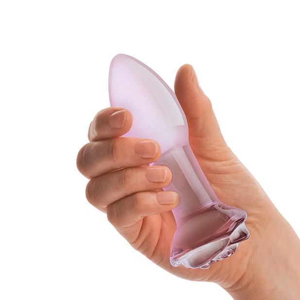 Rosebud 5" Glass Butt Plug Butt Plug Glas