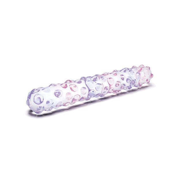 Purple Rose Nubby Glass Dildo Dildo Glas