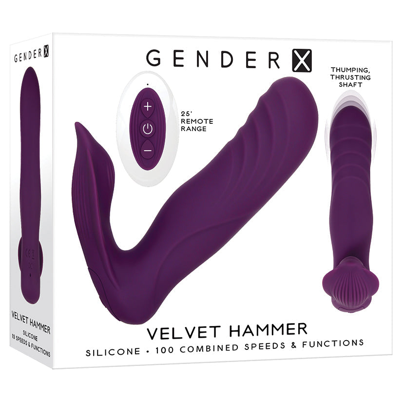 Gender X Velvet Hammer Thrusting Multi-Vibe Vibrator Evolved