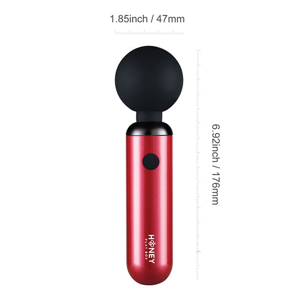 Pomi Powerful Mini Wand Vibrator Honey Play Box