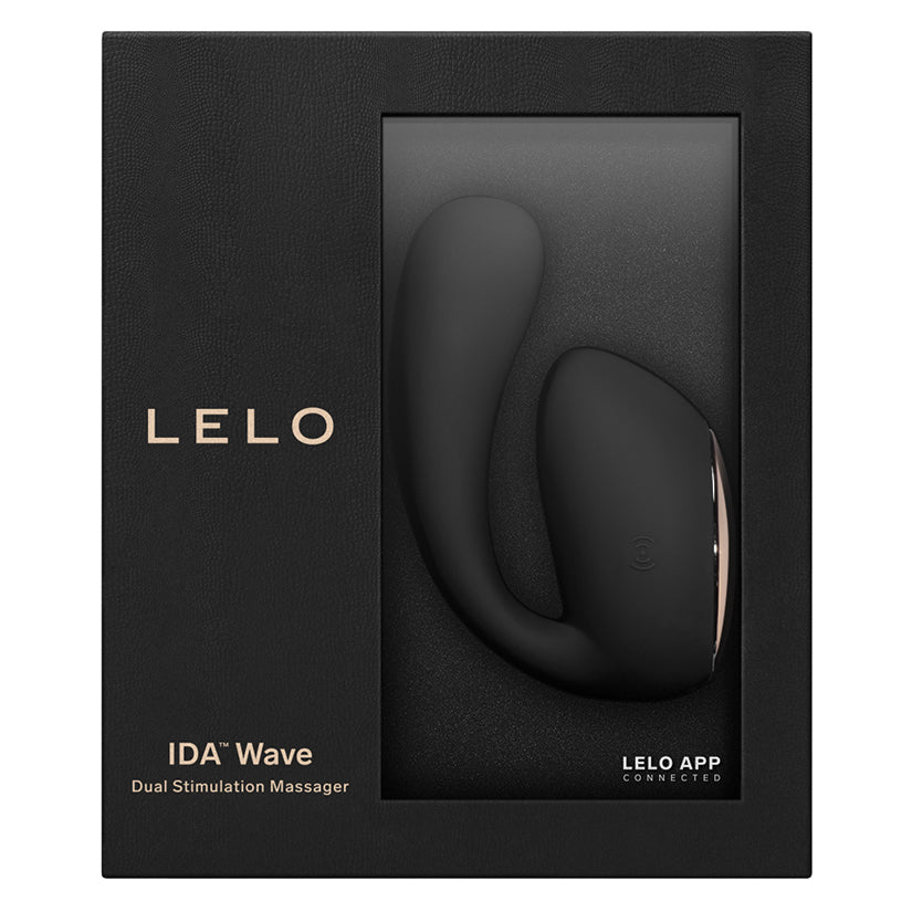 Ida Wave Moving Dual Stimulating Massager Vibrator Lelo Black