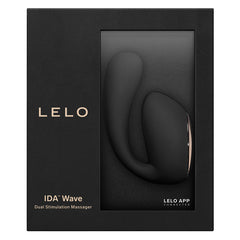 Ida Wave Moving Dual Stimulating Massager Vibrator Lelo Black 
