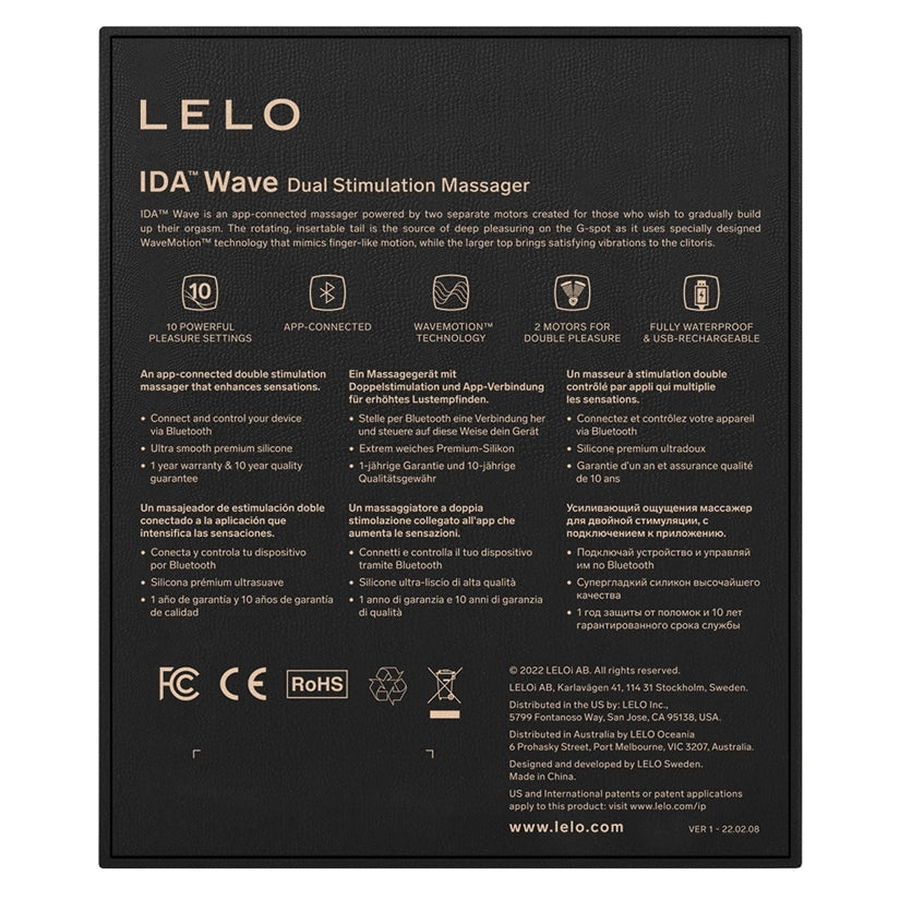 Ida Wave Moving Dual Stimulating Massager Vibrator Lelo