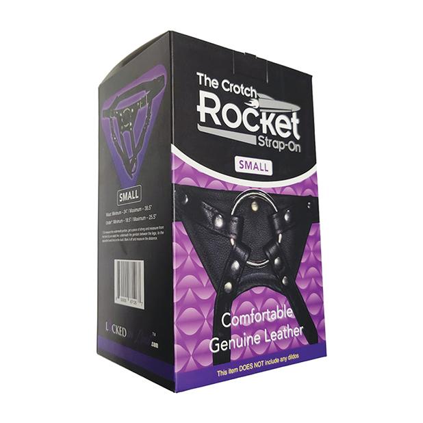 Crotch Rocket Leather Strap-On Harness Harness Locked In Lust