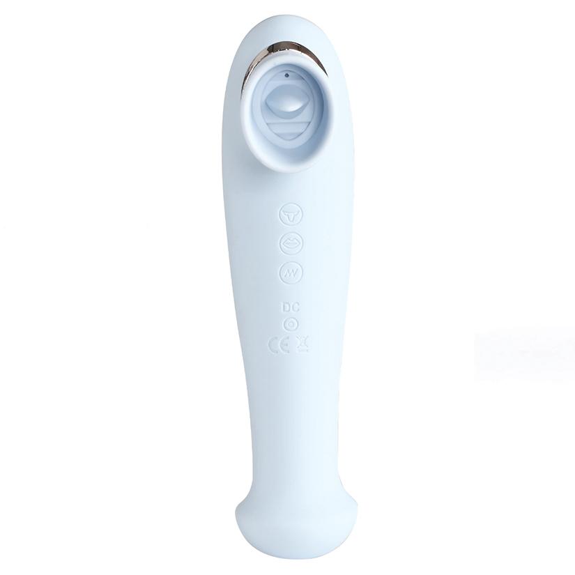 Destiny Suck and Lick Vibrating Oral Simulator Vibrator Maia Toys Blue