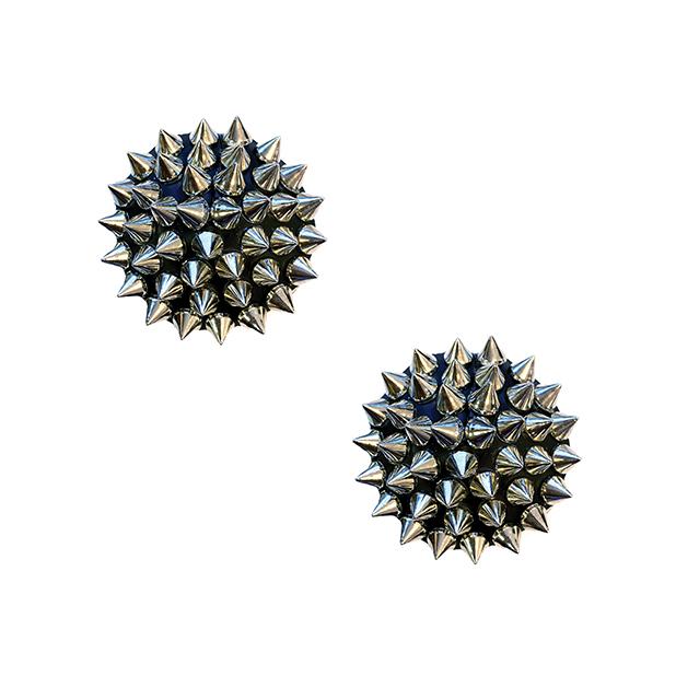 Burlesque Bowser Spike Pleather Reusable Silicone Pasties