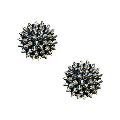 Burlesque Bowser Spike Pleather Reusable Silicone Pasties Pasties Nipztix