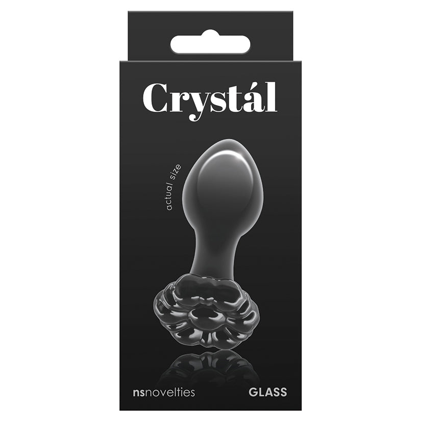 Crystal Flower Glass Butt Plug Butt Plug NS Novelties