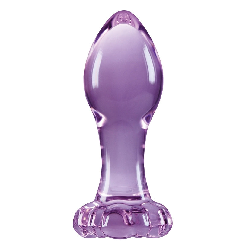 Crystal Flower Glass Butt Plug Butt Plug NS Novelties