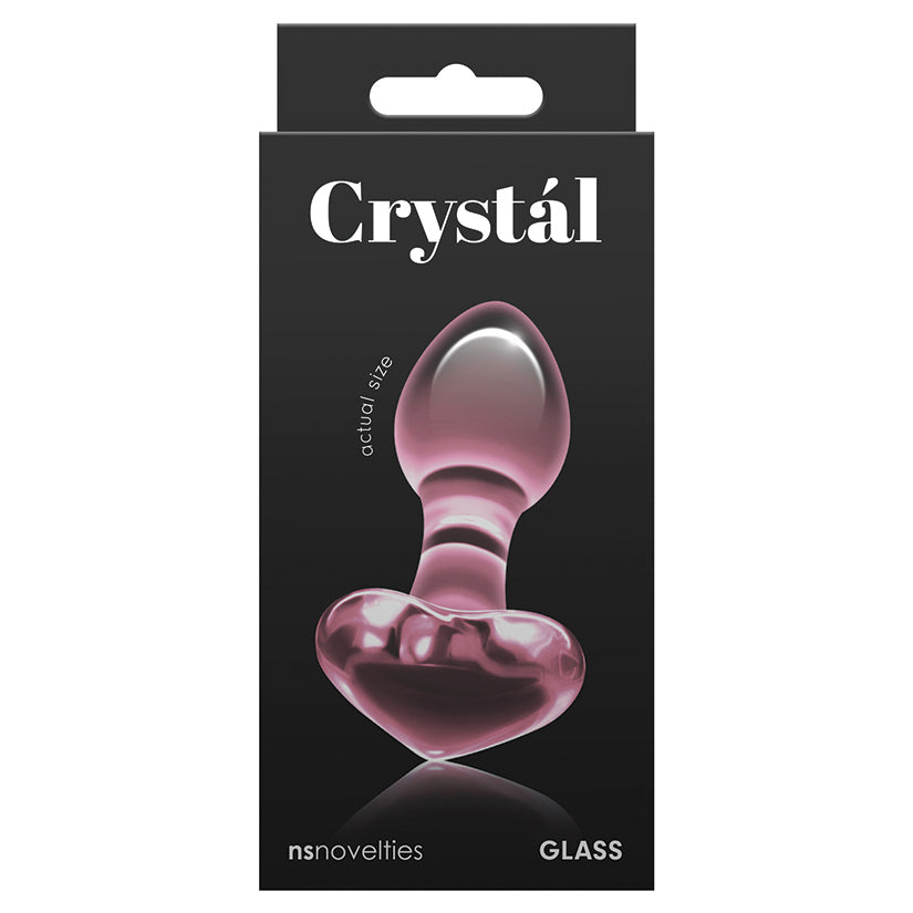 Crystal Heart Glass Butt Plug Butt Plug NS Novelties