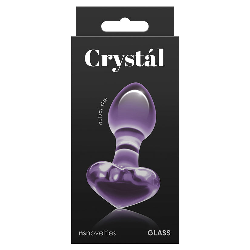 Crystal Heart Glass Butt Plug Butt Plug NS Novelties