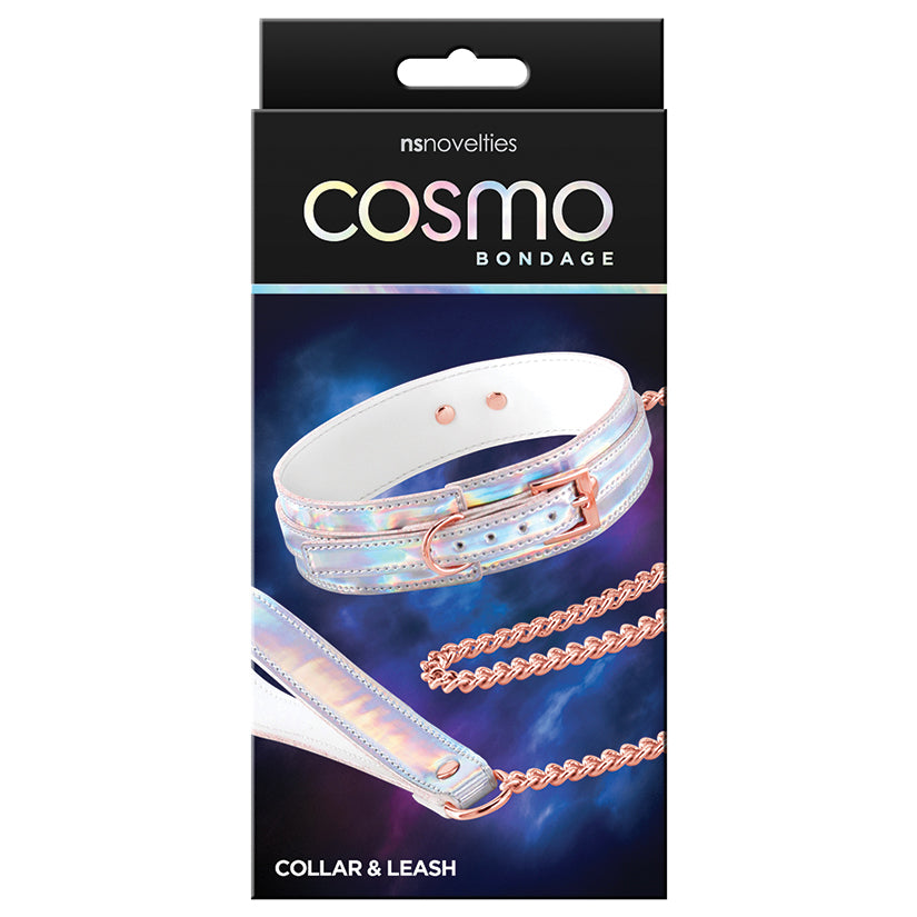 Cosmo Rainbow Bondage Collar & Leash Collar NS Novelties