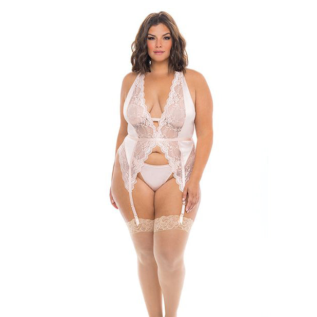 Soft Cup Merrywidow with Garter Straps & G-String