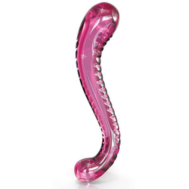No. 69 Hand Blown Glass G-Spot Dildo Dildo Icicles Pink