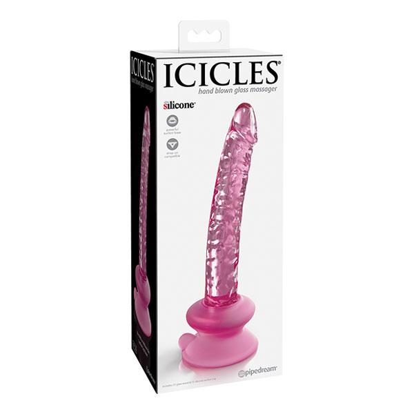 No. 86 Glass Dildo with Removable Suction Cup Base Dildo Icicles