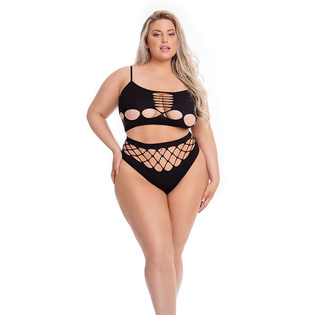 Dreams Bra & High Waist Thong Set Lingerie Pink Lipstick