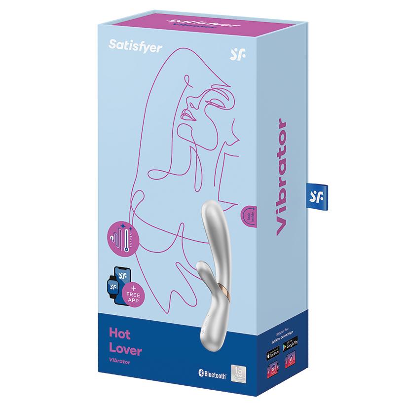 Hot Lover App Controlled Warming Rabbit Vibe Vibrator satisfier