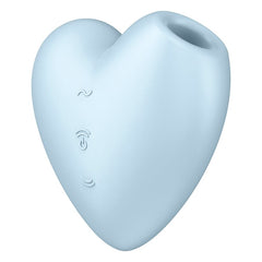 Cutie Heart Air Pulse Vibrator air pressure toy Satisfyer Blue 
