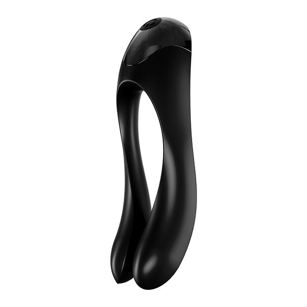 Candy Cane Multi-use Finger Vibrator Vibrator Satisfyer Black