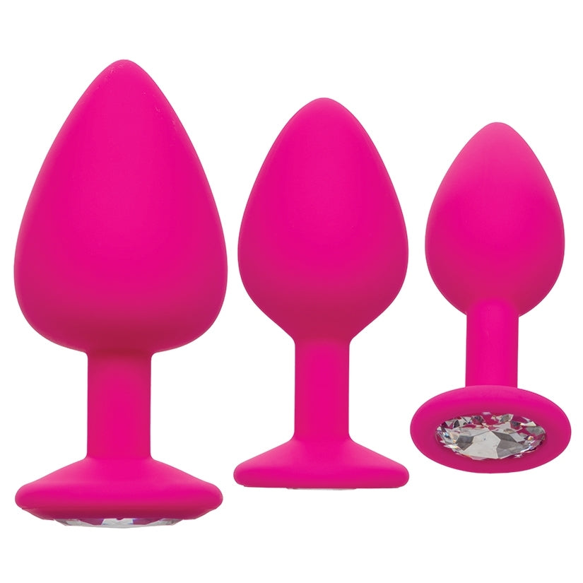 Cheeky Gems Anal Training Kit Anal Plug Kit Cal Exotics Pink