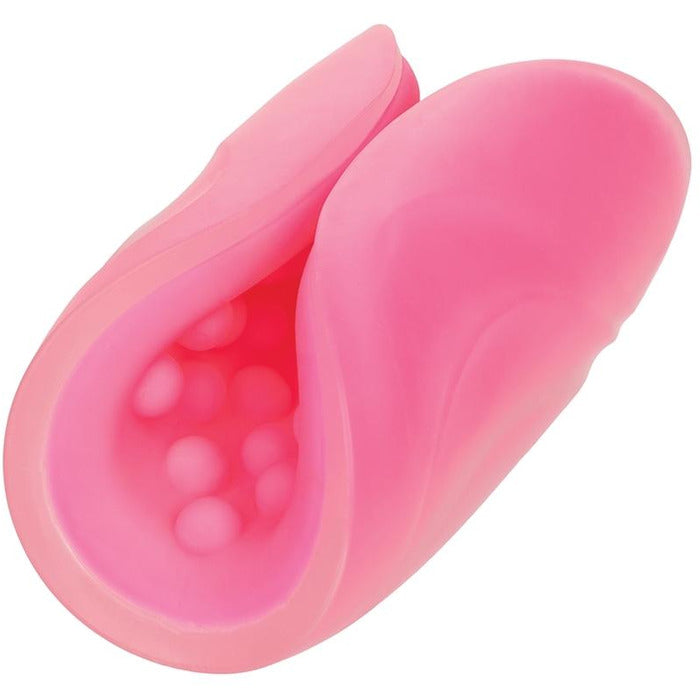 Gripper Dual Density Open Masturbation Sleeve Penis Sleeve Cal Exotics Beaded Pink