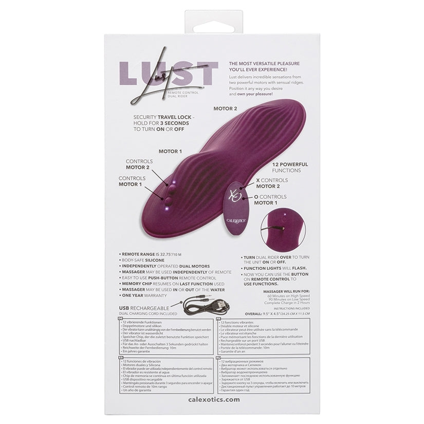 Lust Remote Controlled Dual Rider Vibrator Vibrator Cal Exotics