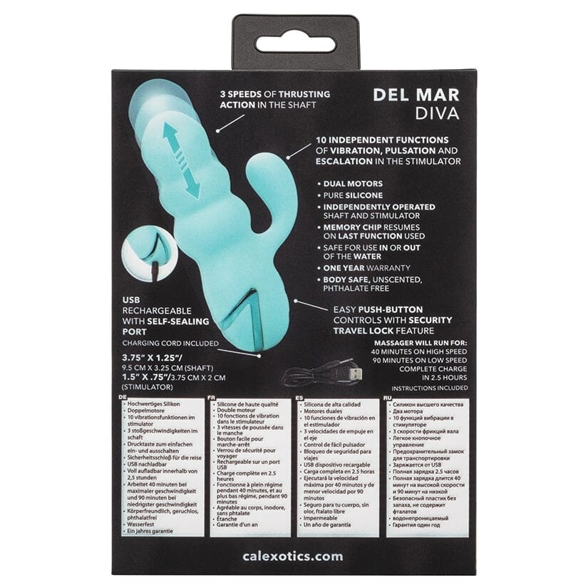 California Dreaming Del Mar Diva Thrusting Vibe Vibrator Cal Exotics