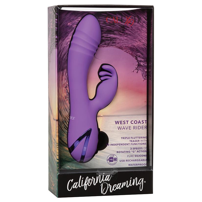 California Dreaming West Coast Wave Rider Twisting Rabbit Vibrator Cal Exotics