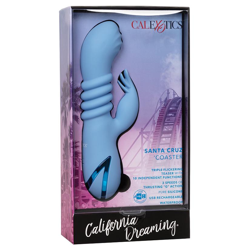 California Dreaming Santa Cruz Coaster Thrusting Rabbit Vibrator Cal Exotics