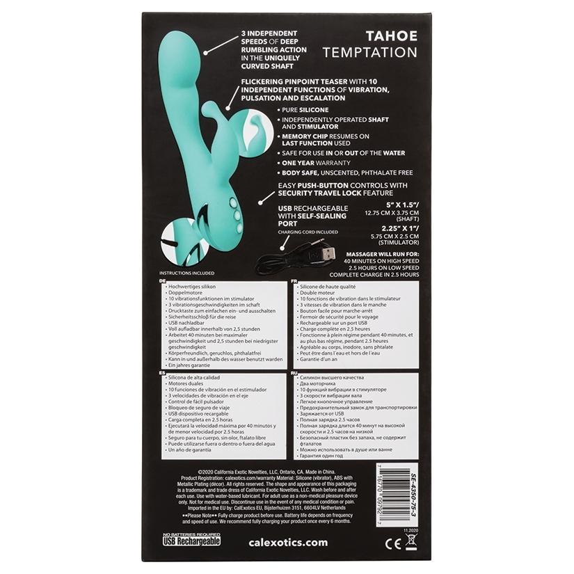 California Dreaming Tahoe Temptation Rabbit Vibrator Vibrator Cal Exotics