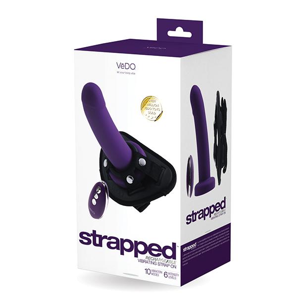 Strapped Rechargeable Vibrating Strap-On Dildo and Harness Kit Harness Kit VeDo