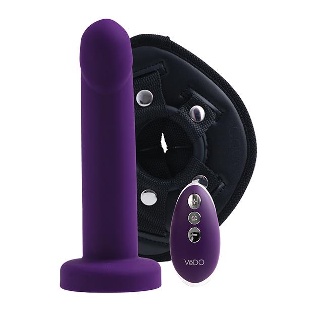 Strapped Rechargeable Vibrating Strap-On Dildo and Harness Kit Harness Kit VeDo