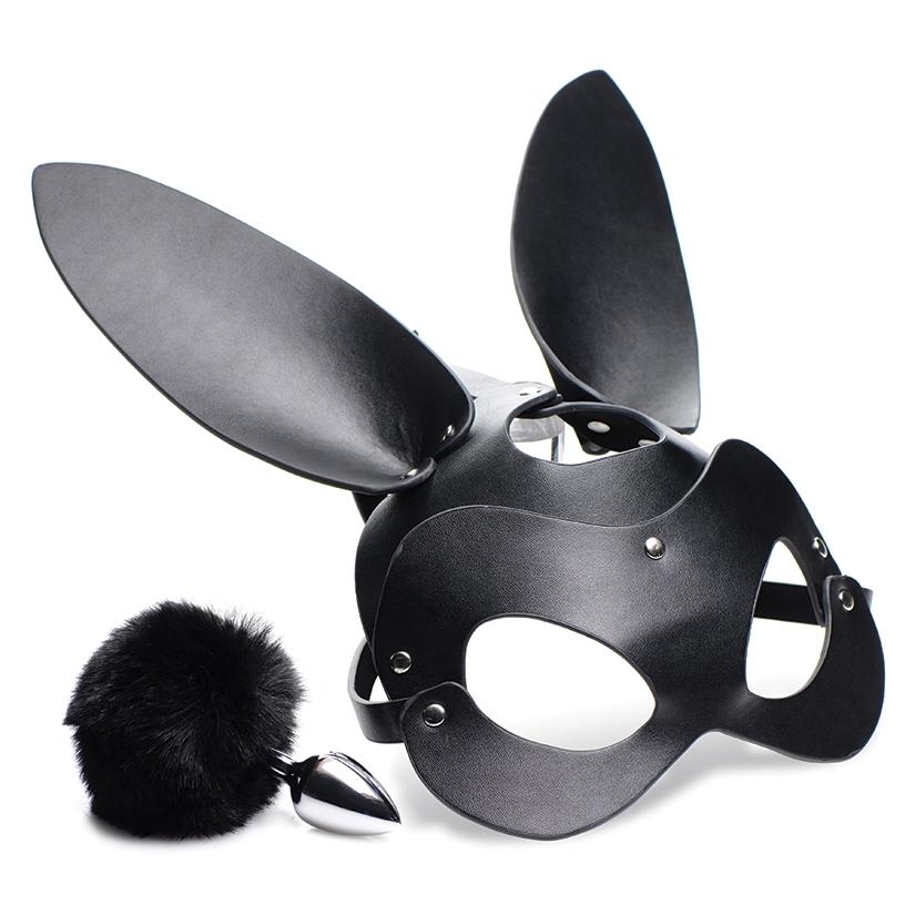 Tailz Bunny Mask With Plug Set