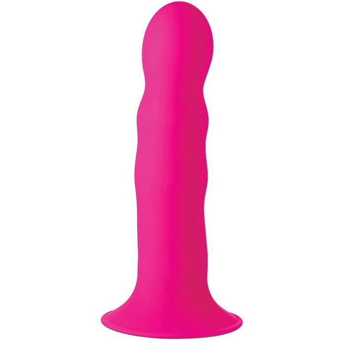 Squeeze-It Squeezable Wavy Dildo Dildo XR Brands Pink