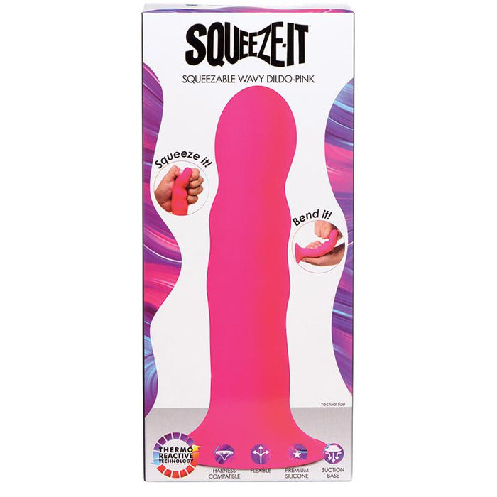 Squeeze-It Squeezable Wavy Dildo Dildo XR Brands