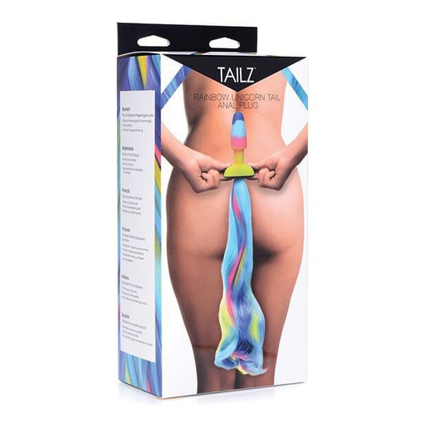 Tailz Rainbow Unicorn Tail Anal Plug Butt Plug XR Brands