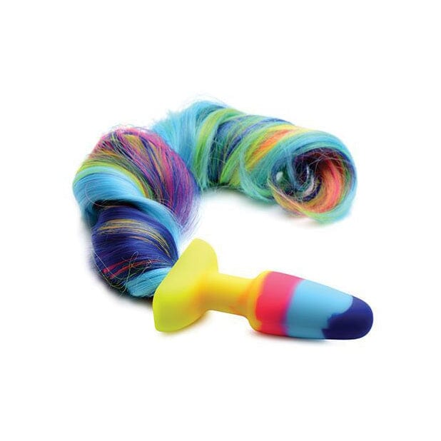 Tailz Rainbow Unicorn Tail Anal Plug Butt Plug XR Brands