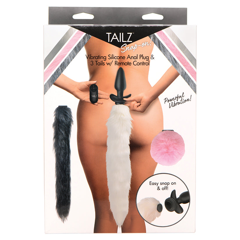Tailz Vibrating Anal Plug & 3 Tails With Remote Control Butt Plug XR Brands