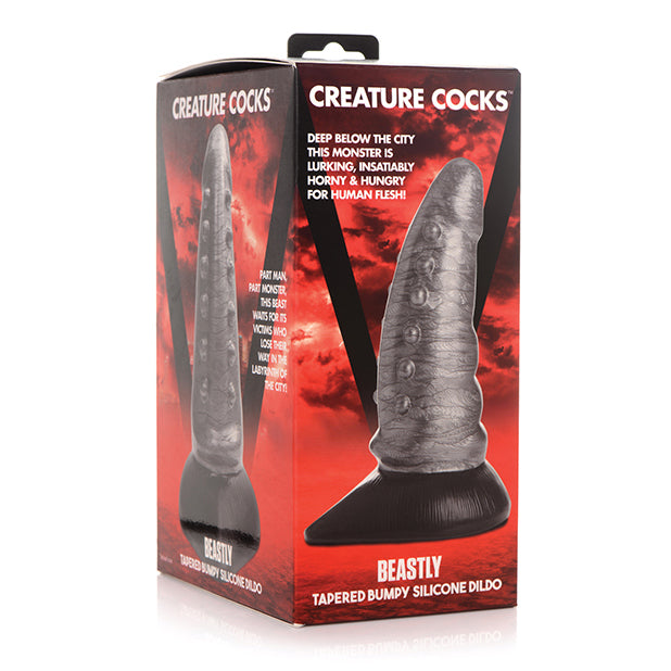 Beastly Tapered Bumpy Silicone Fantasy Dildo Dildo Creature Cocks