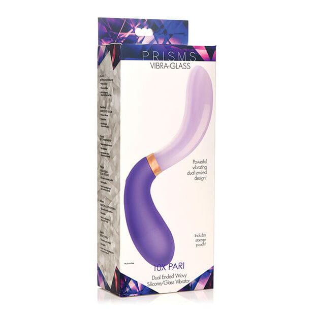 Vibra-Glass Pari Dual Ended Silicone/Glass Vibrator Vibrator Prisms