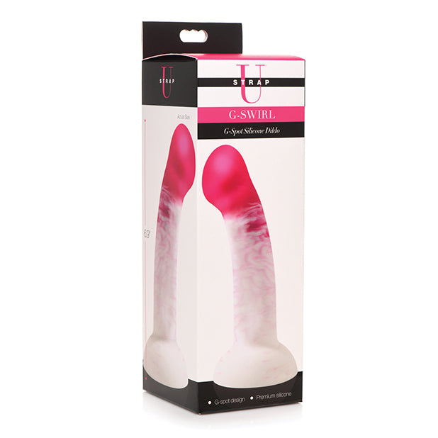 Strap U G Swirl Silicone Dildo Dildo XR Brands