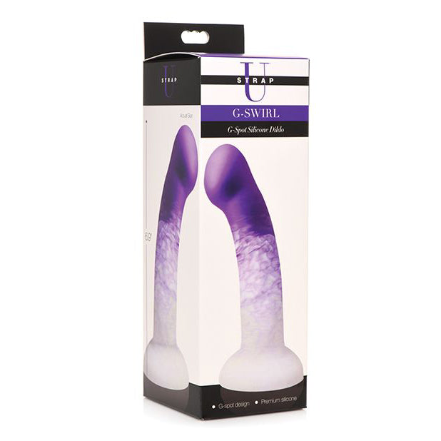 Strap U G Swirl Silicone Dildo Dildo XR Brands