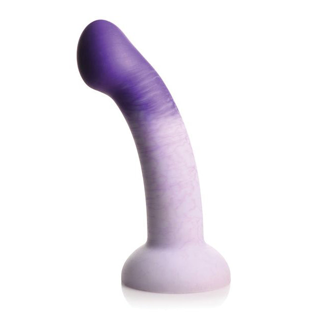 Strap U G Swirl Silicone Dildo Dildo XR Brands Purple
