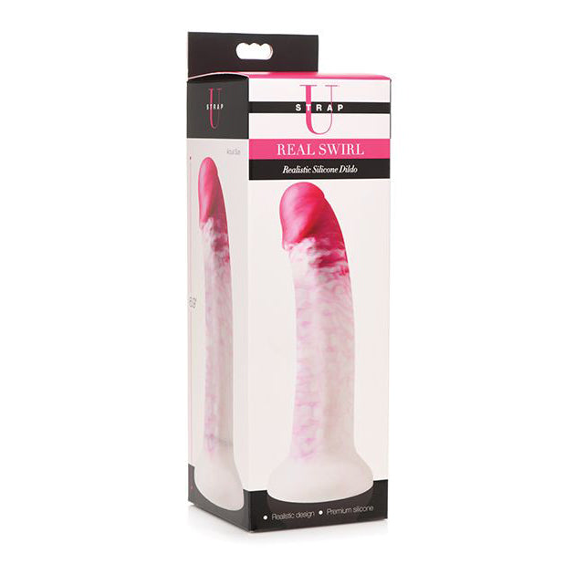 Strap U Real Swirl Silicone Dildo Dildo XR Brands