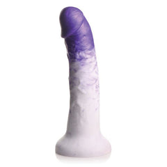 Strap U Real Swirl Silicone Dildo Dildo XR Brands Purple 