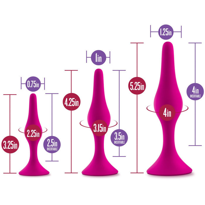 Luxe Beginner Plug Kit Butt Plug Blush